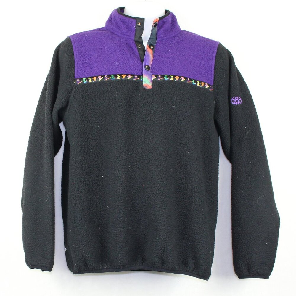 686 Ski Snowboard Grateful Dead Bear Fleece Thermal Sweatshirt Mens Small